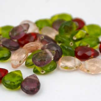 Faceted Glass Drop