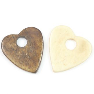 Plain Heart Bone Pendant