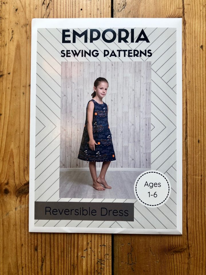 CHILD'S REVERSIBLE DRESS DRESSMAKING PATTERN FOR BEGINNERS